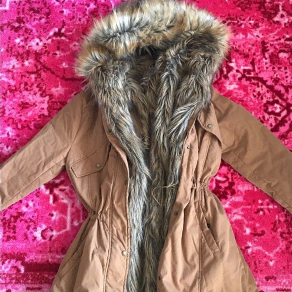 Silence + Noise Faux Fur Lined Parka